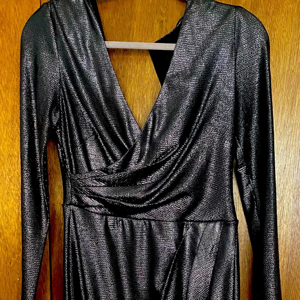 Size 4 Silver cocktail dress